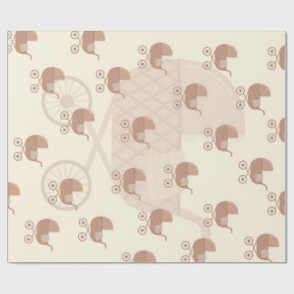 Mooie babywagen cadeaupapier