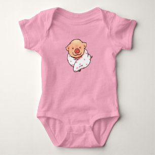 Mooie Babyzwijn Gewikkeld in Dekentje Romper