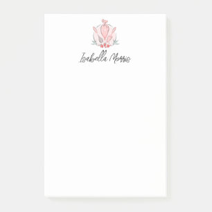 Mooie bakkende pastetaart gepersonaliseerd post-it® notes