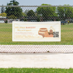 Mooie Bakkerij Banners met QR Code  