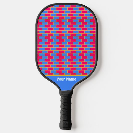 Mooie baksteenpatroon Pro Pickleball Paddle (Achterkant)