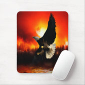 MOOIE BALD EAGLE & FOREST FIRE Mousepad Muismat (Met muis)