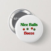 Mooie ballen. Bocce Ronde Button 5,7 Cm (Voorkant /achterkant)