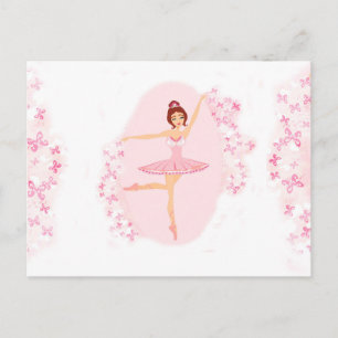 Mooie ballerina Briefkaart