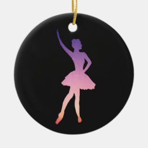 Mooie ballerina cadeau voor balletmeisje keramisch ornament
