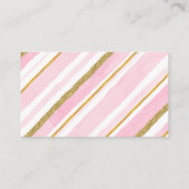 Mooie Ballerina Diaper Raffle Ticket Kaart (Achterkant)