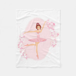 Mooie ballerina Fleece Blanket Deken