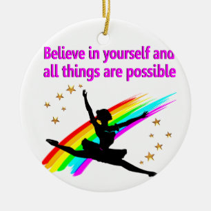 MOOIE BALLERINA KERAMISCH ORNAMENT
