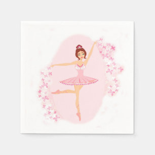 Mooie ballerina Napkin Servet