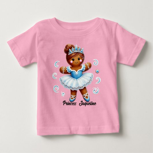 mooie ballerina peperkoek meisje T-shirt (Voorkant)
