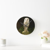 Mooie Barn Owl Wall klok (Huis)