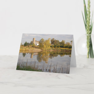 Mooie Barn, weerspiegeld in de Pond Feestdagen Kaart