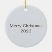 Mooie Barred Owl Audubon kerst Keramisch Ornament (Achterkant)