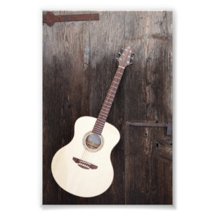 Mooie basgitaar foto afdruk