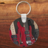 Mooie basgitaar sleutelhanger (Voorkant)