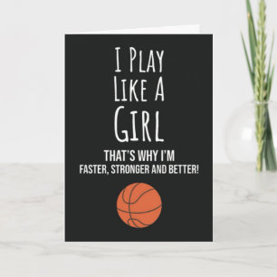 Mooie Basketbal Kaarten Voor Meisjes Voor Kinderen