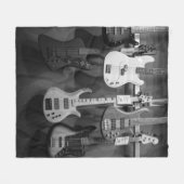Mooie bass Guitar Fleece Deken (Voorkant (Horizontaal))