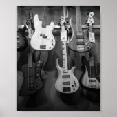 Mooie bass Guitar Poster (Voorkant)