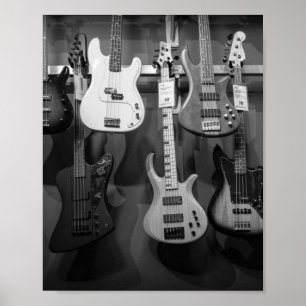 Mooie bass Guitar Poster