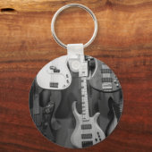 Mooie bass Guitar Sleutelhanger (Voorkant)