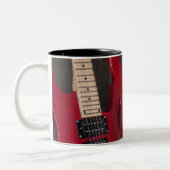 Mooie bass Guitar Tweekleurige Koffiemok (Links)
