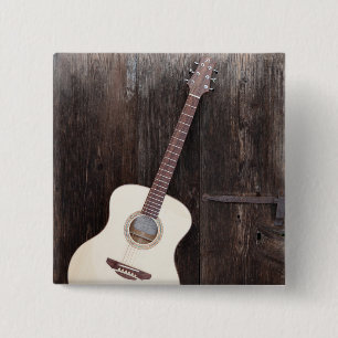 Mooie bass Guitar Vierkante Button 5,1 Cm