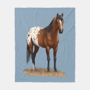 Mooie Bay Appaloosa Horse Fleece Deken