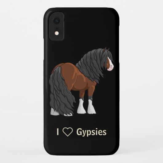 Mooie Bay Gypsy Vanner Draft Horse Case-Mate iPhone Case (Achterkant)