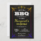 Mooie BBQ verjaardagsfeestje uitnodigen Kaart (Voorkant)
