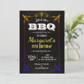 Mooie BBQ verjaardagsfeestje uitnodigen Kaart (Staand voorkant)