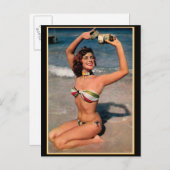 Mooie  Beach Bikini Babe! Briefkaart (Voorkant / Achterkant)