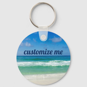 Mooie Beach Custom Seaside Photography Sleutelhanger