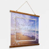 Mooie Beach Sunrise Hangend Wandkleed (Gebogen)