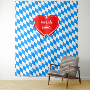 Mooie Beierse vlag Wandkleed