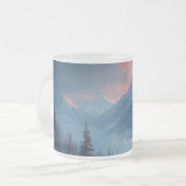 mooie beker matglas koffiemok (Voorkant links)