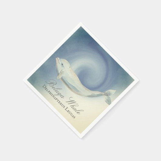 Mooie Beluga-walvis, Delphinapterus Leucas Servet (Hoek)