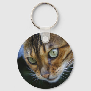 Mooie bengaals kat sleutelhanger