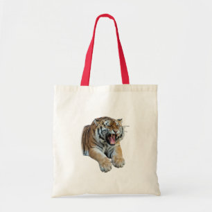 Mooie Bengale tijgerfacet en foto van Tanden Tote Bag