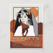 Mooie Berberse vrouw van Marrakech Marokko Briefkaart (Voorkant)