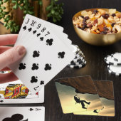 Mooie bergbeklimmer speelkaarten (Insitu)