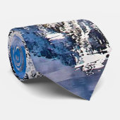 Mooie bergen - meer - bos stropdas (Opgerold)