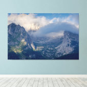 Mooie berglandschappen canvas afdruk (Insitu (Houten vloer))