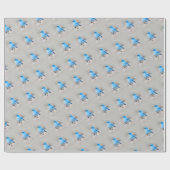 Mooie bergvogel cadeaupapier (Vlak)