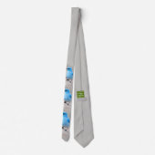 Mooie bergvogel stropdas (Achterkant)