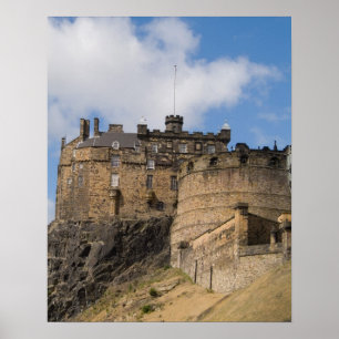 Mooie beroemde reus Edinburgh Castle in Poster