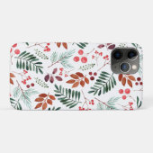 Mooie Berry en Branches Waterverf Winter   Case-Mate iPhone Case (Achterkant (horizontaal))