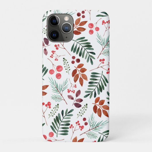 Mooie Berry en Branches Waterverf Winter   Case-Mate iPhone Case (Achterkant)