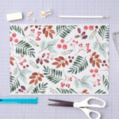 Mooie Berry en Branches Waterverf Winter Tissuepapier (Craft)
