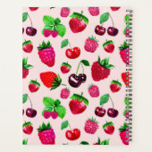 Mooie bes fruit aangepaste naam planner (Achterkant)