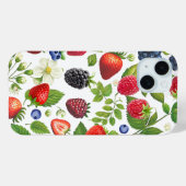 Mooie bescollage telefoonhoesje - Aardbei, braam Case-Mate iPhone Case (Achterkant (horizontaal))